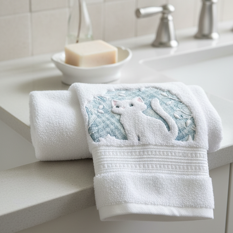 Toalha de Banho Personalizada - Bordado em Relevo